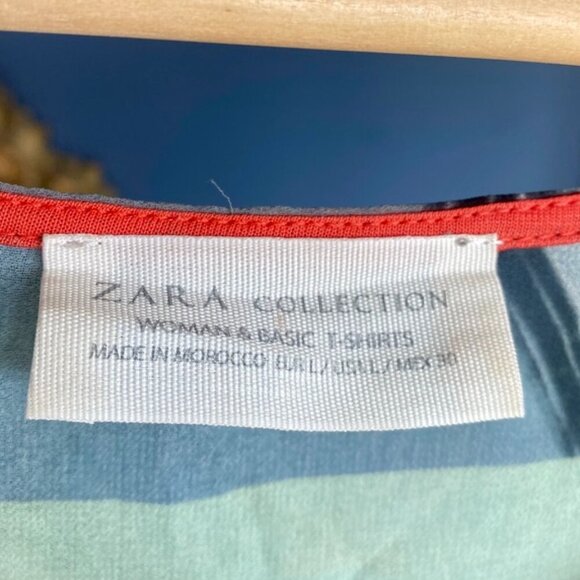 Zara Multicolour Print Sheer Tank Top - Picture 7 of 13